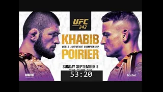 UFC 242 fight | KHABIB vs POIRIER | Countdown