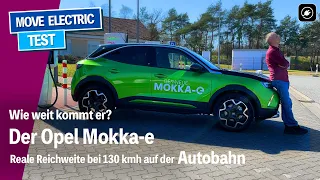 Wie weit kommt der Opel Mokka-e? Der Elektro-Crossover bei 130 kmh auf der Autobahn, inkl. Ladekurve