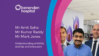 Benenden Hospital webinar: understanding arthritis: treatment for hip and knee pain