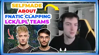 Selfmade About FNATIC REKKLES and Hylissang CLAPPING LCK/LPL Teams at Worlds 👀