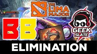 GEEK SLATE vs BB TEAM - CRAZY ELIMINATION !!! THE LIMA MAJOR 2023 DOTA 2