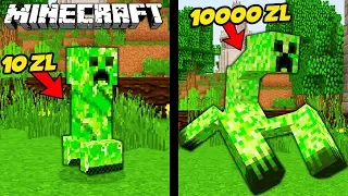 CREEPER ZA 10 ZŁ VS CREEPER ZA 10000 ZŁ W MINECRAFT! || MINECRAFT PRESTIŻ