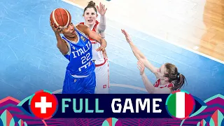 Switzerland v Italy | Full Basketball Game | FIBA Women's EuroBasket 2023 Qualifiers