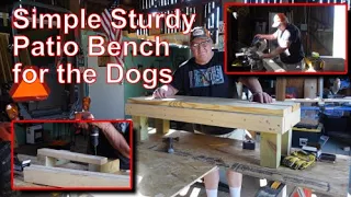 DIY Simple Bench I Made for the Puppies on the Porch