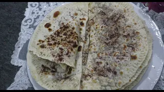 How to make Qutab | Azerbaijani Gutab Recipe | Gutab with Lamb and Pomegranate