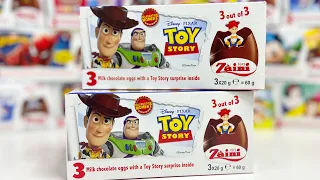 #15【ASMR】Zaini Surprise Eggs Opening - Toy Story