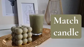 Bubble candle tutorial. How to make bubble candle with matcha - EASY DIY