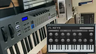 Practicing scales and chords with the novation FLKEY 37