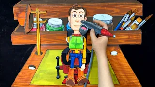 Stopmotion Toy Story Fixing Woody / 토이스토리 우디 수리 스톱모션/asmr