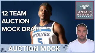 Fantasy Basketball Auction Mock Draft: 12 Teams 9 Category