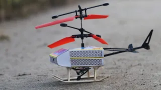 How to make flying Helicopter Using dc motor and matchbox
