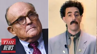 Borat Releases Message of Support for Rudy Giuliani | THR News