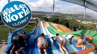 All WATERSLIDES ONSLIDE WATERWORLD LLORET SPAIN