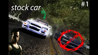 Stock car defeating Blacklist 1 (RAZOR) - NFS Most Wanted