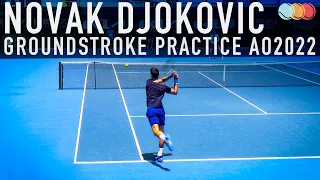 Novak Djokovic | forehand backhand practice