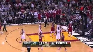 LeBron James Bully Ball | Clippers vs Heat  | Feb 8, 2013