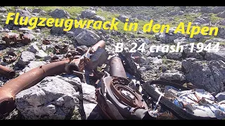 Flugzeugwrack einer B 24 Liberator, crash Brendlkar 1944