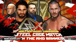 #extremerules  WWE Extreme Rules 2015 Randy Orton Vs Seth Rollins Match Card ᴴᴰ