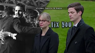 oliver, barry & kara || “it doesn’t get old, does it?”