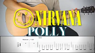 NIRVANA - POLLY | Guitar Cover Tutorial (FREE TAB)