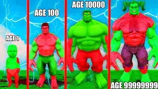 SHINCHAN TELL EVOLUTION of RED & GREEN HULK In GTA 5!