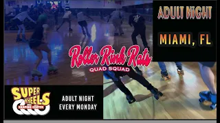 Can You Do That? South Florida Shuffle Skates at Super Wheels Miami: Roller Rink Rats Quad Squad