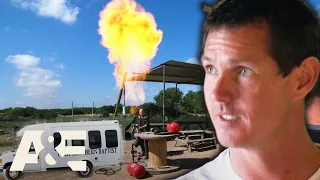 Jarrett Transports FLAME THROWERS in Old Church Bus (S4) | Shipping Wars | A&E