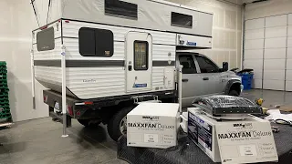 How to install a maxxair fan in your four wheel camper. (Well, 2 fans actually)