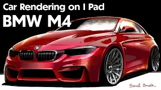 Super Quick Car rendering on I Pad. BMW M4