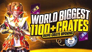 BGMI 😱1100+Crate World Biggest Crate Opening After BGMI UNBAN Crate Opning