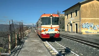 Ferrovia Circumetnea - ADE 15 in località Passo dello Zingaro (Bronte CT)