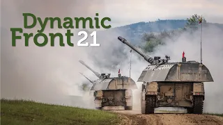 Artilerijos bataliono kariai pratybose „Dynamic Front 2021“