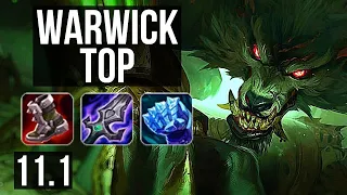 WARWICK vs WUKONG (TOP) | Rank 4 Warwick, 13/2/13, 1500+ games, 2.0M mastery | BR Master | v11.1