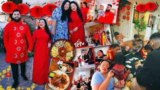 VLOG: celebrating lunar new year, living at my mom's house, my family traditions, eating good food!