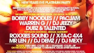Club XL New Years Eve Platinum Party @ Bar 78