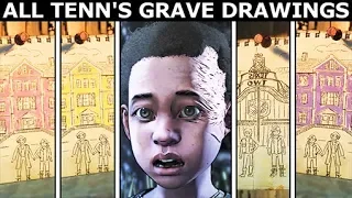 All Of Tenn's Grave Drawings For Violet & Louis - The Walking Dead Final Season 4 Episode 4