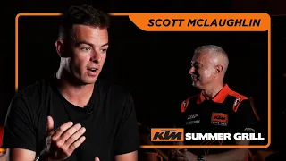 Summer laughs: Scott McLaughlin drops by the KTM Summer Grill studio