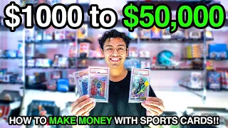 HOW TO MAKE MONEY FLIPPING SPORTS CARDS!!