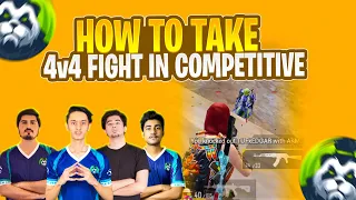 4v4 FIGHT WITH TEAM TUF | How To Take 4v4 Fights | PUBG MOBILE