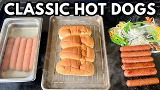 Are YOU Cooking Your Hot Dogs THIS WAY?  Classic Hot Dogs on the Griddle
