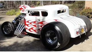 NASTY HOT RAT ROD OPEN SANDERSON "ZOOMIES" #COUPEZILLA INSANE EXHAUST OWNED BY RONNIE MILLER