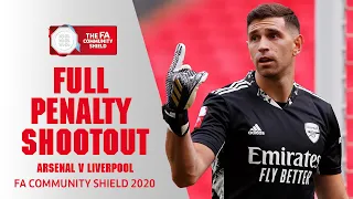 FULL PENALTY SHOOTOUT | Arsenal v Liverpool | FA Community Shield 2020