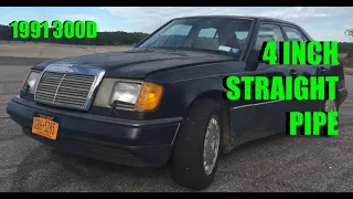 1991 MERCEDES-300d 4 in STRAIGHT PIPE