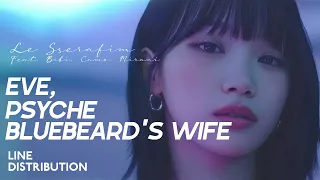 LE SSERAFIM — Eve, Psyche & Bluebeard's Wife (Feat. BIBI, CAMO, Mirani) | Line Distribution