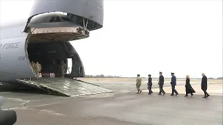 Dignified transfer of fallen Georgia soldiers: Full video