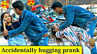 Accidentally Hugging Prank😍 On cute Girls || Epic reaction || gone romantic 🥰 || this is abhishek