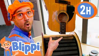 Blippi Visits the Music Museum! | 2 HOURS OF BLIPPI TOYS! | Educational Videos for Kids