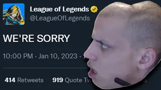 TYLER1 ON RIOT'S APOLOGY ABOUT SEASON 2023