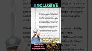 Proof 🧾 that American Indians were reclassified as Negros AFRICAN AMERICANS ARE NOT FROM AFRICA 💯