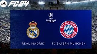 EAFC 24 - LEGENDARY AI - Real Madrid vs FC Bayern | UEFA Champions League Semi-final 23/24 Gameplay!